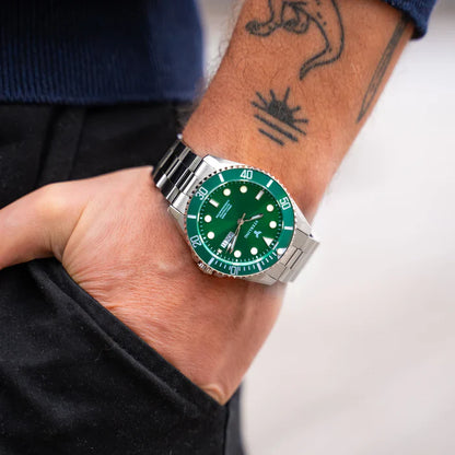 Ceas Elvețian Oruss Sterling Ascend Submarine – Verde Metalizat